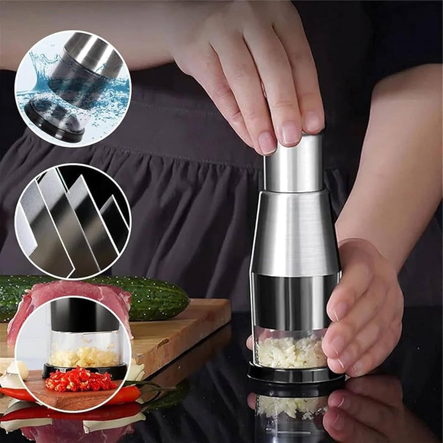 Multifunctional Stainless Steel Garlic Masher